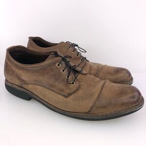 Cole Haan Brown Leather Cap Toe Oxford Dress Shoes Size 10